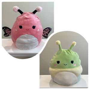 NWT 12” Andreina the Butterfly Rutabaga the Caterpillar FLIPAMALLOW Squishmallow